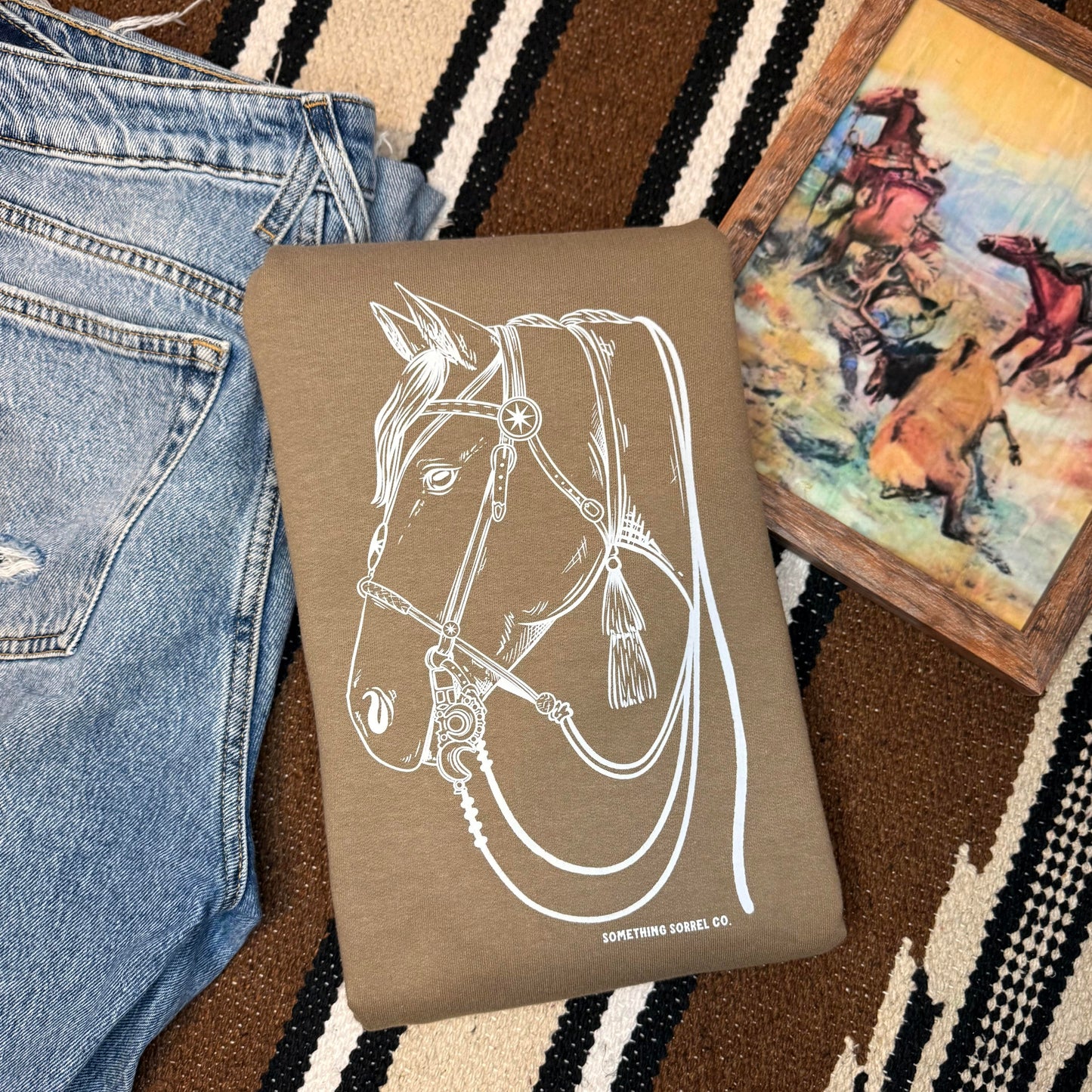 Bridle Horse Crewneck