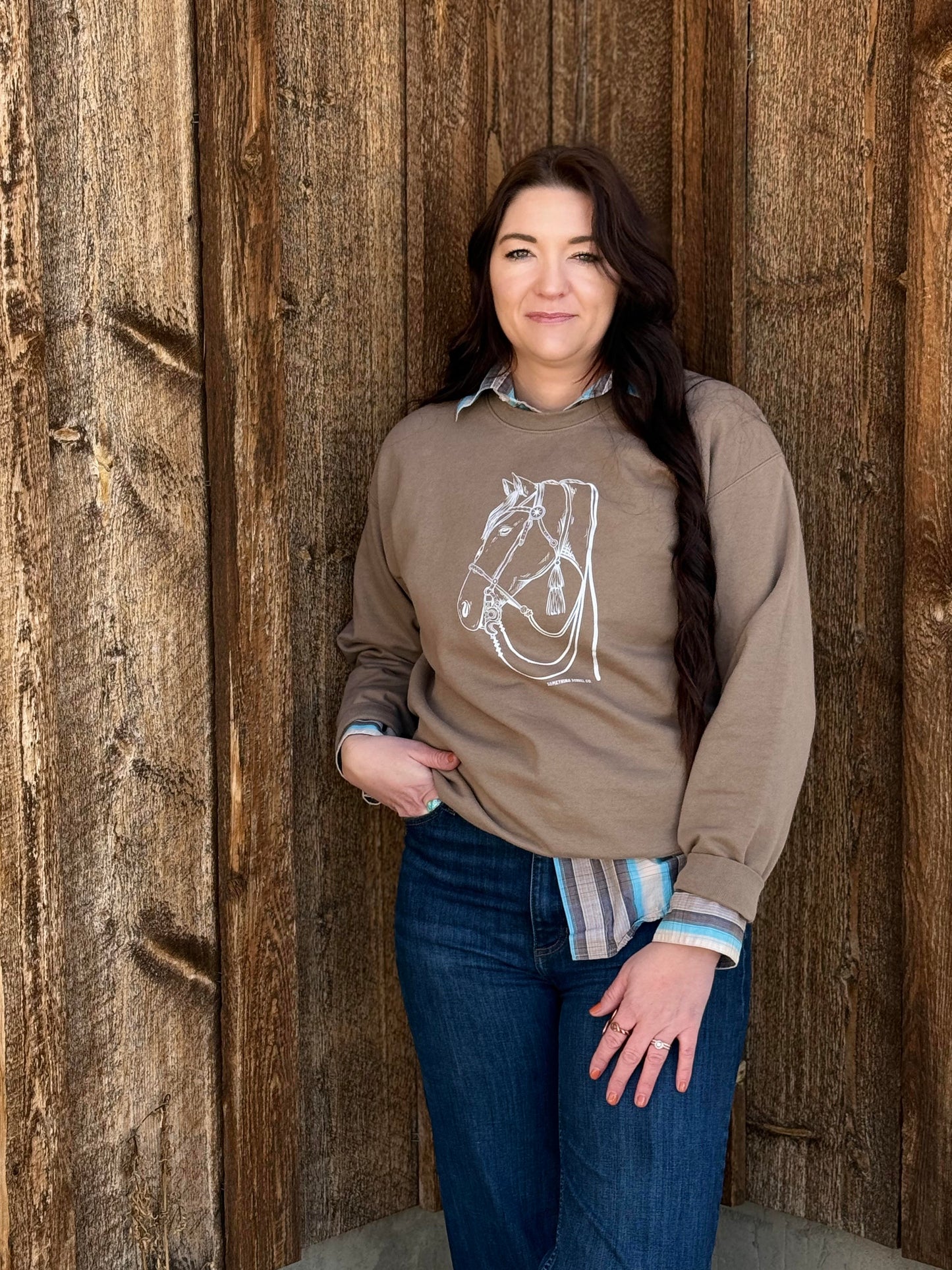 Bridle Horse Crewneck