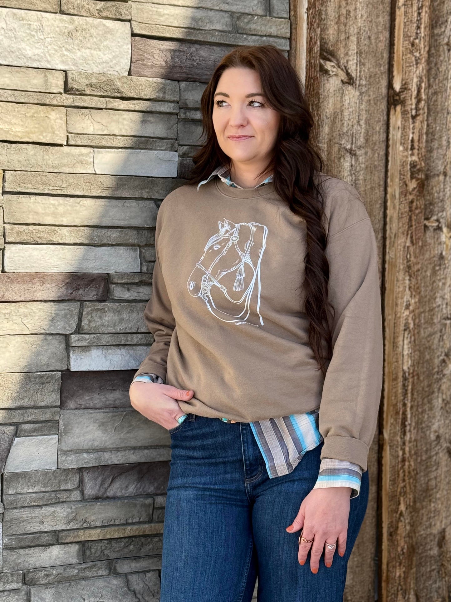 Bridle Horse Crewneck