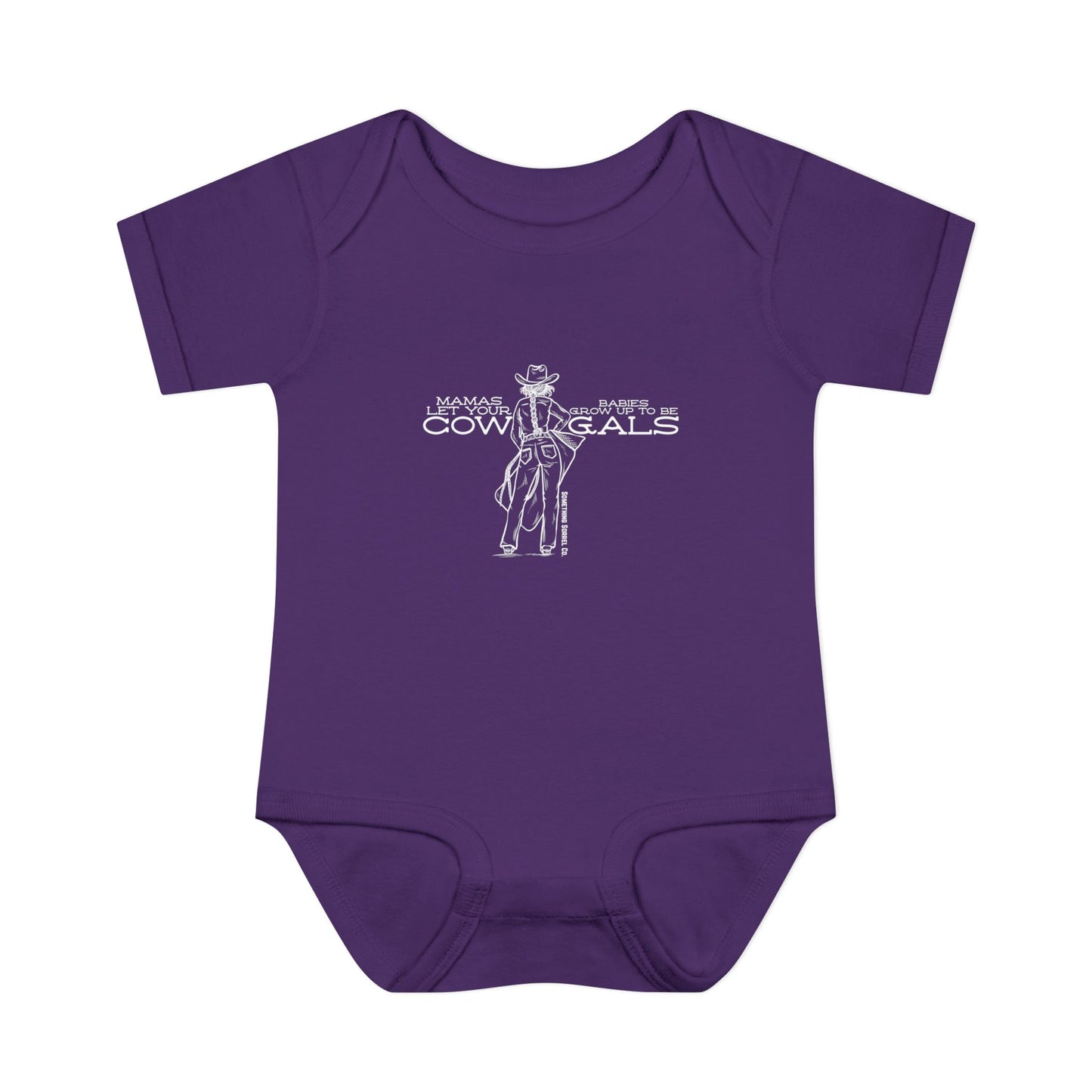 Mamas Let Your Babies Grow Up To Be Cowgals Infant Bodysuit | Western Baby