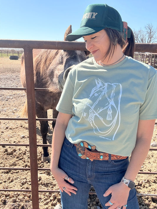 Bridle Horse Western tee