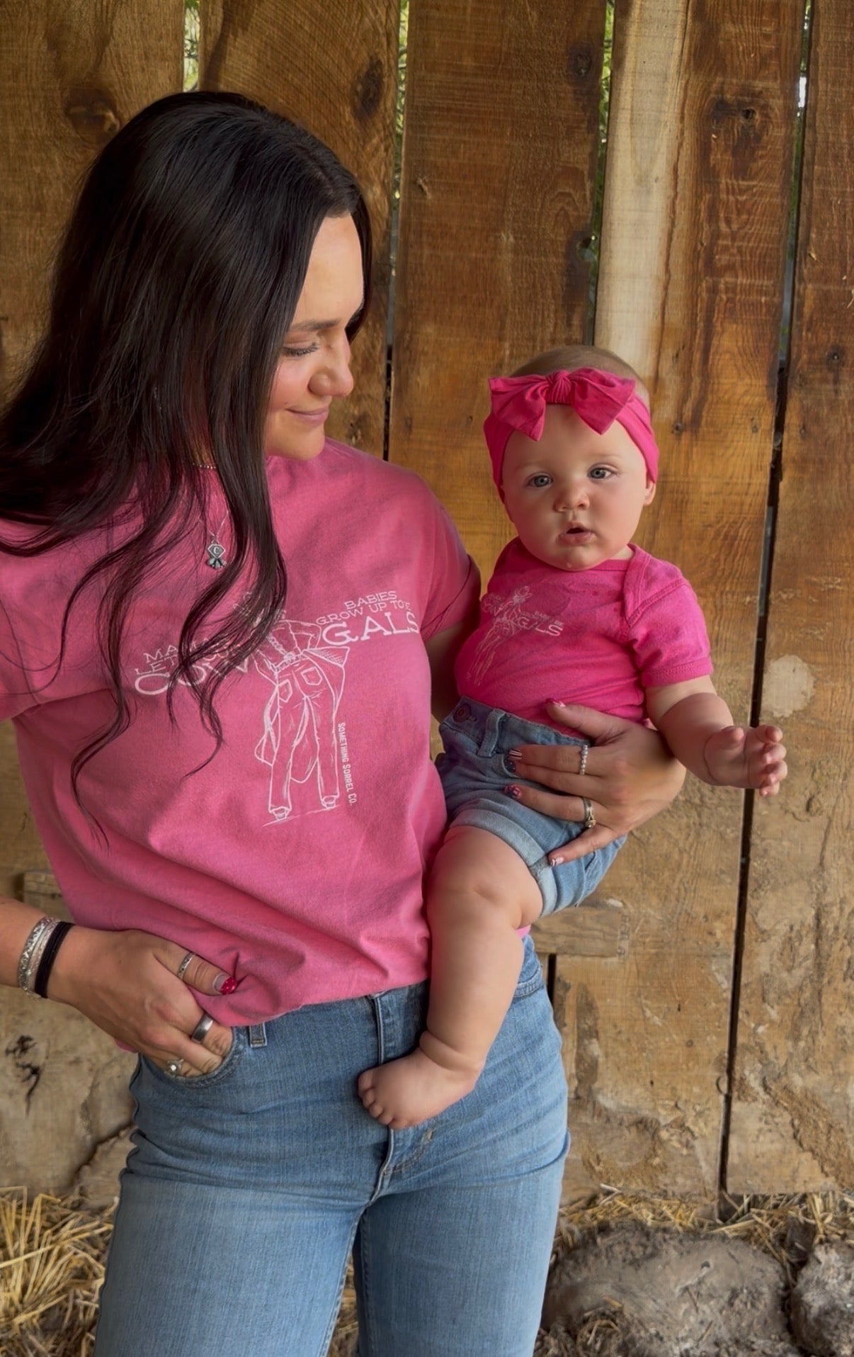 Mamas Let Your Babies Grow Up To Be Cowgals Infant Bodysuit | Western Baby
