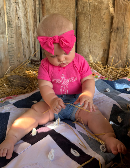 Mamas Let Your Babies Grow Up To Be Cowgals Infant Bodysuit | Western Baby